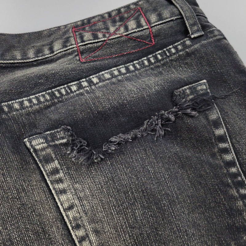 【中古品】【メンズ】 MLVINCE メルヴィンス BUTTONFLY SKINNY DENIM PANTS ボタンフライ スキニーデニムパンツ ジーンズ 153-260508-as-02-izu サイズ：34 カラー：ブラック 万代Net店