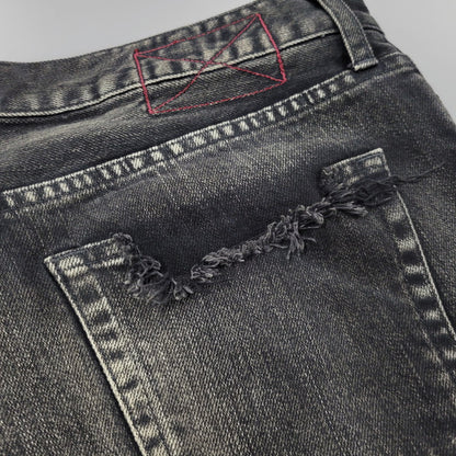 【中古品】【メンズ】 MLVINCE メルヴィンス BUTTONFLY SKINNY DENIM PANTS ボタンフライ スキニーデニムパンツ ジーンズ 153-260508-as-02-izu サイズ：34 カラー：ブラック 万代Net店