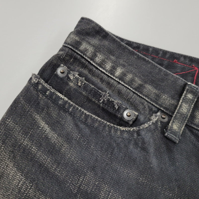 【中古品】【メンズ】 MLVINCE メルヴィンス BUTTONFLY SKINNY DENIM PANTS ボタンフライ スキニーデニムパンツ ジーンズ 153-260508-as-02-izu サイズ：34 カラー：ブラック 万代Net店