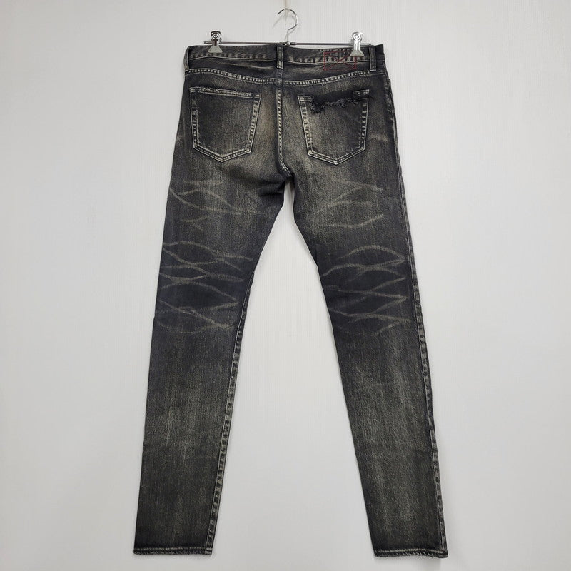 【中古品】【メンズ】 MLVINCE メルヴィンス BUTTONFLY SKINNY DENIM PANTS ボタンフライ スキニーデニムパンツ ジーンズ 153-260508-as-02-izu サイズ：34 カラー：ブラック 万代Net店