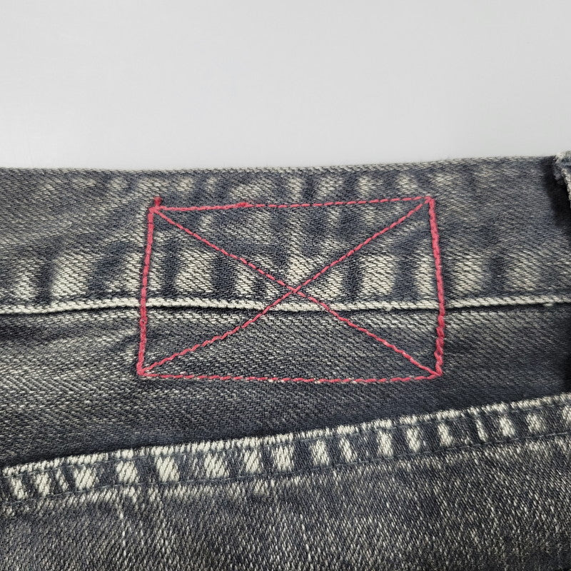 【中古品】【メンズ】 MLVINCE メルヴィンス BUTTONFLY SKINNY DENIM PANTS ボタンフライ スキニーデニムパンツ ジーンズ 153-260508-as-02-izu サイズ：34 カラー：ブラック 万代Net店