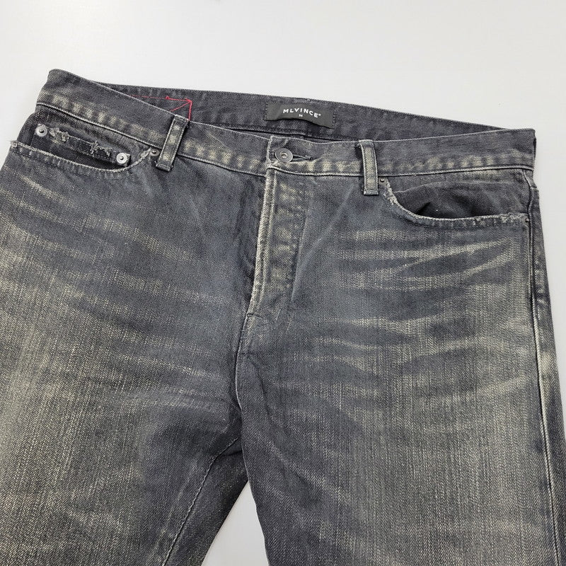 【中古品】【メンズ】 MLVINCE メルヴィンス BUTTONFLY SKINNY DENIM PANTS ボタンフライ スキニーデニムパンツ ジーンズ 153-260508-as-02-izu サイズ：34 カラー：ブラック 万代Net店