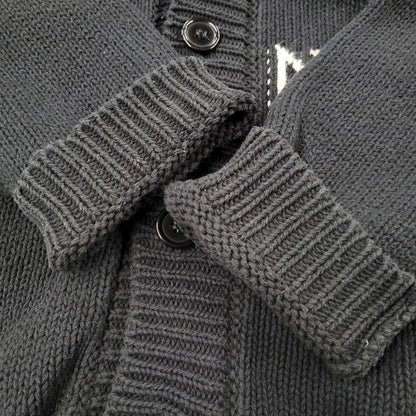 【中古品】【メンズ】 ASKYURSELF アスクユアセルフ CHUNKY BANNED KNIT CARDIGAN チャンキー バーンド ニット カーディガン トップス 長袖 142-260509-cs-15-izu サイズ：XL カラー：ブラック 万代Net店
