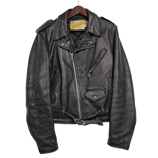 【現状渡し品】【メンズ】 SCHOTT ショット PERFECTO USA製 DOUBLE RIDERS JACKET パーフェクト ダブル ライダース ジャケット アウター 145-260509-cs-14-izu サイズ：38 カラー：ブラック 万代Net店