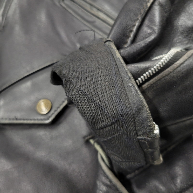 【現状渡し品】【メンズ】 SCHOTT ショット PERFECTO USA製 DOUBLE RIDERS JACKET パーフェクト ダブル ライダース ジャケット アウター 145-260509-cs-14-izu サイズ：38 カラー：ブラック 万代Net店