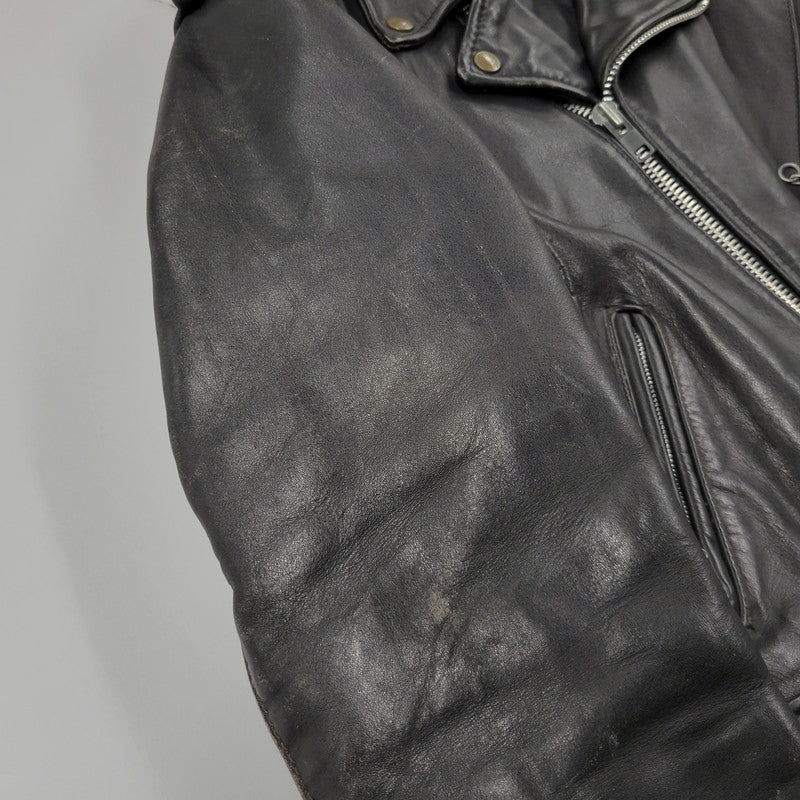 【現状渡し品】【メンズ】 SCHOTT ショット PERFECTO USA製 DOUBLE RIDERS JACKET パーフェクト ダブル ライダース ジャケット アウター 145-260509-cs-14-izu サイズ：38 カラー：ブラック 万代Net店