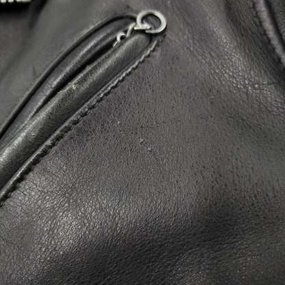 【現状渡し品】【メンズ】 SCHOTT ショット PERFECTO USA製 DOUBLE RIDERS JACKET パーフェクト ダブル ライダース ジャケット アウター 145-260509-cs-14-izu サイズ：38 カラー：ブラック 万代Net店