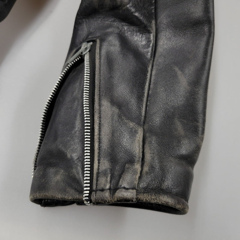 【現状渡し品】【メンズ】 SCHOTT ショット PERFECTO USA製 DOUBLE RIDERS JACKET パーフェクト ダブル ライダース ジャケット アウター 145-260509-cs-14-izu サイズ：38 カラー：ブラック 万代Net店
