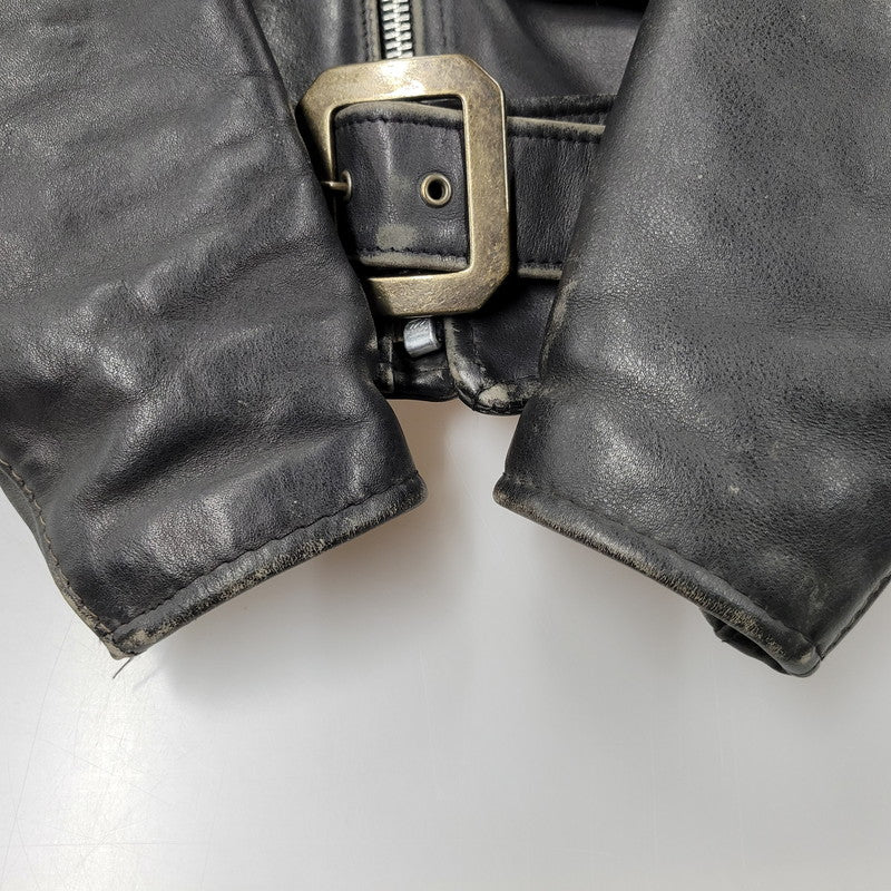 【現状渡し品】【メンズ】 SCHOTT ショット PERFECTO USA製 DOUBLE RIDERS JACKET パーフェクト ダブル ライダース ジャケット アウター 145-260509-cs-14-izu サイズ：38 カラー：ブラック 万代Net店