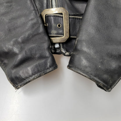 【現状渡し品】【メンズ】 SCHOTT ショット PERFECTO USA製 DOUBLE RIDERS JACKET パーフェクト ダブル ライダース ジャケット アウター 145-260509-cs-14-izu サイズ：38 カラー：ブラック 万代Net店
