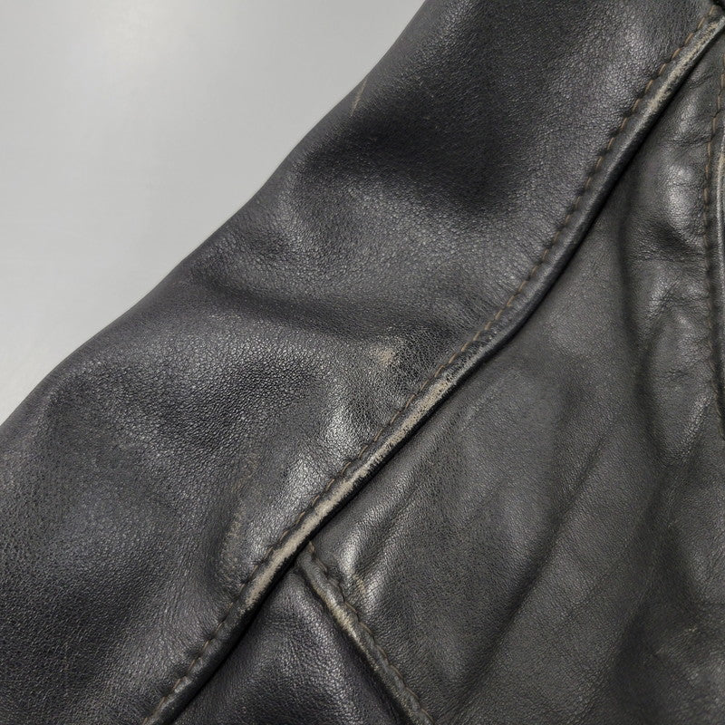 【現状渡し品】【メンズ】 SCHOTT ショット PERFECTO USA製 DOUBLE RIDERS JACKET パーフェクト ダブル ライダース ジャケット アウター 145-260509-cs-14-izu サイズ：38 カラー：ブラック 万代Net店