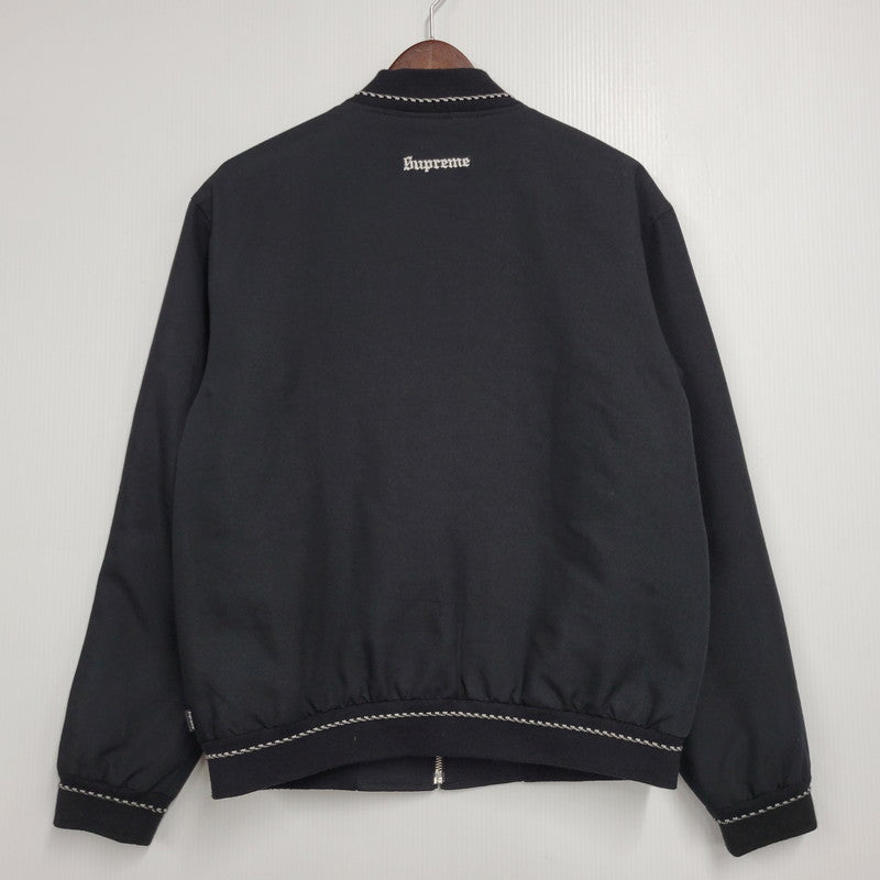 【中古品】【メンズ】 SUPREME シュプリーム 18AW DIAMOND RAYON BOMBER JACKET ダイアモンド レーヨン ボンバー ジャケット アウター 149-260509-cs-23-izu サイズ：S カラー：ブラック 万代Net店