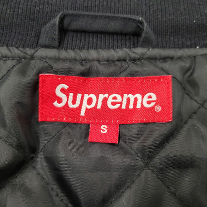 【中古品】【メンズ】 SUPREME シュプリーム 18AW DIAMOND RAYON BOMBER JACKET ダイアモンド レーヨン ボンバー ジャケット アウター 149-260509-cs-23-izu サイズ：S カラー：ブラック 万代Net店