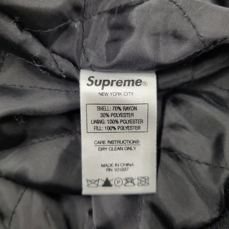 【中古品】【メンズ】 SUPREME シュプリーム 18AW DIAMOND RAYON BOMBER JACKET ダイアモンド レーヨン ボンバー ジャケット アウター 149-260509-cs-23-izu サイズ：S カラー：ブラック 万代Net店