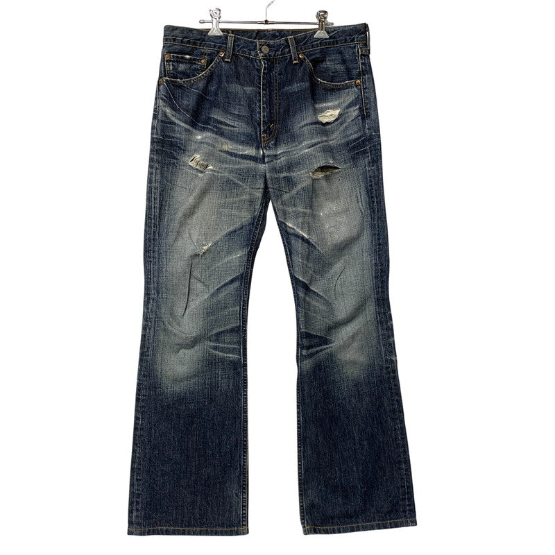 【中古品】【メンズ】 LEVI'S リーバイス 517-03 刻印J22 04年製 日本製 00’S BOOTSCUT DENIM PANTS ブーツカット デニム パンツ ズボン ボトムス 157-260518-ya-06-izu サイズ：34×33 カラー：インディゴ 万代Net店
