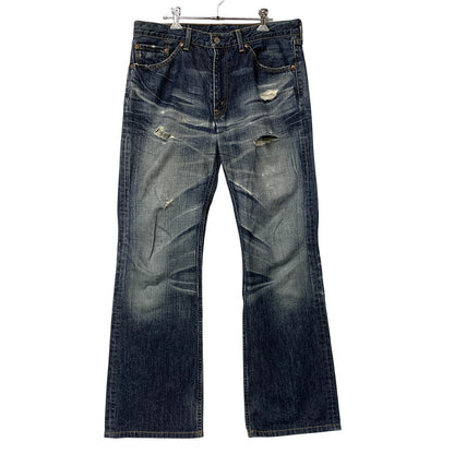 【中古品】【メンズ】 LEVI'S リーバイス 517-03 刻印J22 04年製 日本製 00’S BOOTSCUT DENIM PANTS ブーツカット デニム パンツ ズボン ボトムス 157-260518-ya-06-izu サイズ：34×33 カラー：インディゴ 万代Net店