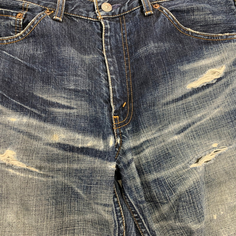 【中古品】【メンズ】 LEVI'S リーバイス 517-03 刻印J22 04年製 日本製 00’S BOOTSCUT DENIM PANTS ブーツカット デニム パンツ ズボン ボトムス 157-260518-ya-06-izu サイズ：34×33 カラー：インディゴ 万代Net店