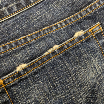 【中古品】【メンズ】 LEVI'S リーバイス 517-03 刻印J22 04年製 日本製 00’S BOOTSCUT DENIM PANTS ブーツカット デニム パンツ ズボン ボトムス 157-260518-ya-06-izu サイズ：34×33 カラー：インディゴ 万代Net店