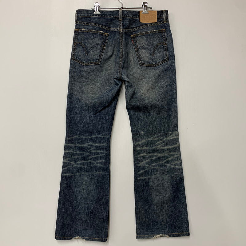 【中古品】【メンズ】 LEVI'S リーバイス 517-03 刻印J22 04年製 日本製 00’S BOOTSCUT DENIM PANTS ブーツカット デニム パンツ ズボン ボトムス 157-260518-ya-06-izu サイズ：34×33 カラー：インディゴ 万代Net店