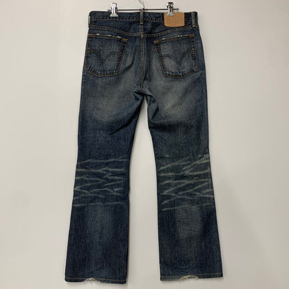 【中古品】【メンズ】 LEVI'S リーバイス 517-03 刻印J22 04年製 日本製 00’S BOOTSCUT DENIM PANTS ブーツカット デニム パンツ ズボン ボトムス 157-260518-ya-06-izu サイズ：34×33 カラー：インディゴ 万代Net店