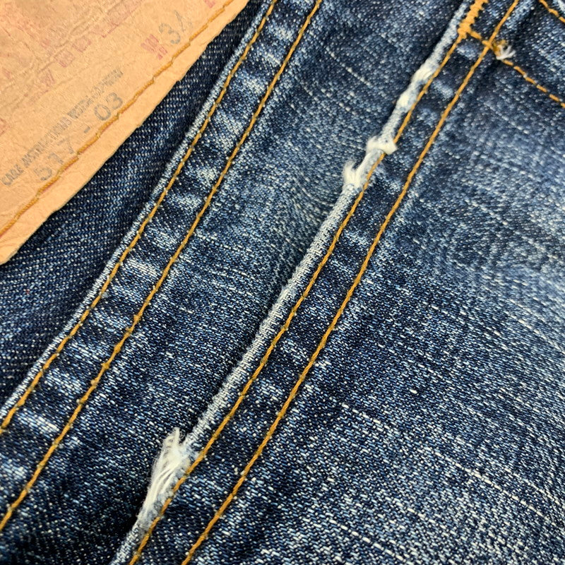 【中古品】【メンズ】 LEVI'S リーバイス 517-03 刻印J22 04年製 日本製 00’S BOOTSCUT DENIM PANTS ブーツカット デニム パンツ ズボン ボトムス 157-260518-ya-06-izu サイズ：34×33 カラー：インディゴ 万代Net店
