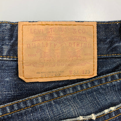 【中古品】【メンズ】 LEVI'S リーバイス 517-03 刻印J22 04年製 日本製 00’S BOOTSCUT DENIM PANTS ブーツカット デニム パンツ ズボン ボトムス 157-260518-ya-06-izu サイズ：34×33 カラー：インディゴ 万代Net店