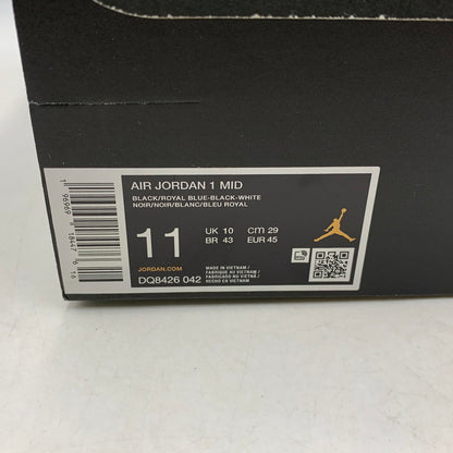 【中古美品】【メンズ】 NIKE ナイキ AIR JORDAN 1 MID DQ8426-042 エア ジョーダン 1 ミッド スニーカー シューズ 靴 160-260511-as-03-izu サイズ：29cm カラー：BLACK/ROYAL BLUE-BLACK-WHITE 万代Net店