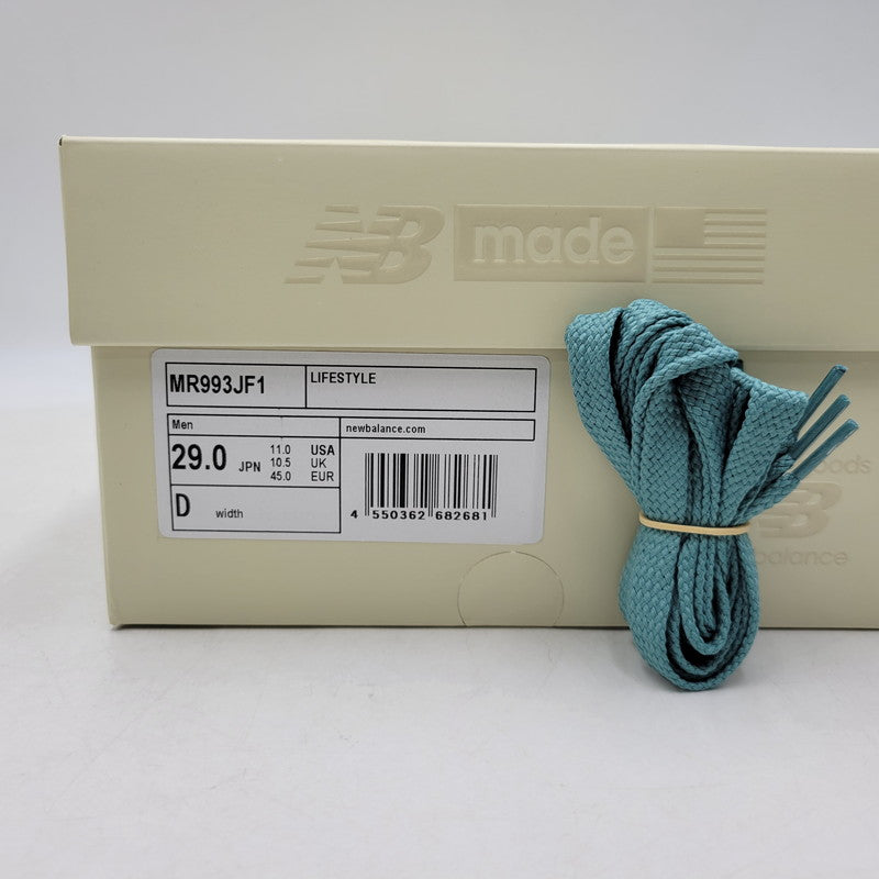 【中古美品】【メンズ】 NEW BALANCE ニューバランス × JOE FRESHGOODS ジョー フレッシュグッズ MR993JF1 PERFORMANCE ART パフォーマンス アート スニーカー 靴 162-260508-kh-08-izu サイズ：29 カラー：ライトブルー系 万代Net店