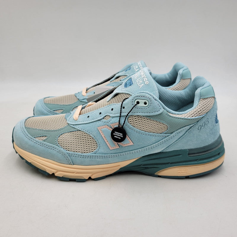 【中古美品】【メンズ】 NEW BALANCE ニューバランス × JOE FRESHGOODS ジョー フレッシュグッズ MR993JF1 PERFORMANCE ART パフォーマンス アート スニーカー 靴 162-260508-kh-08-izu サイズ：29 カラー：ライトブルー系 万代Net店