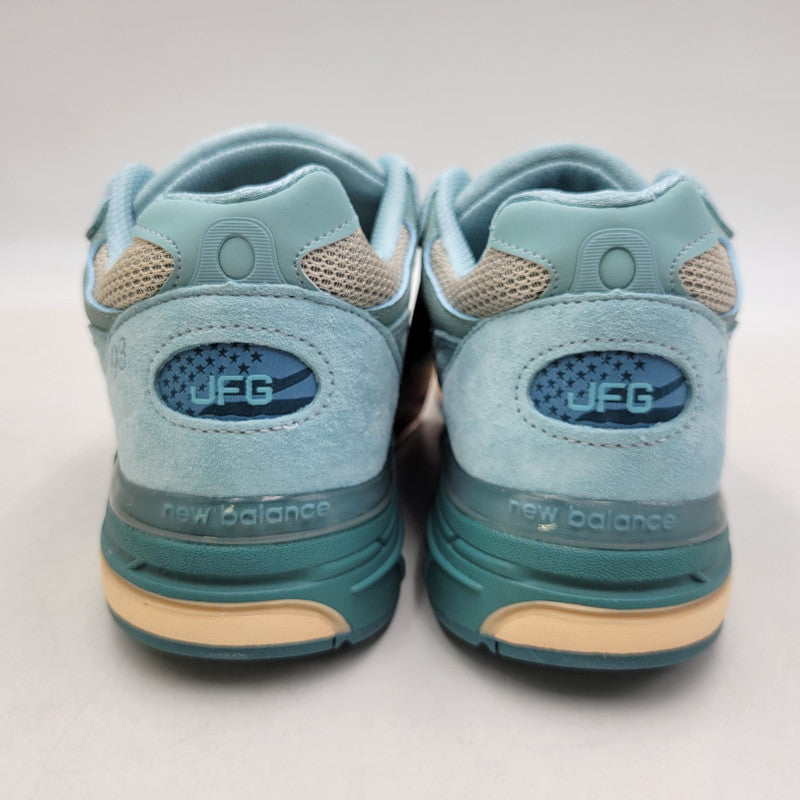 【中古美品】【メンズ】 NEW BALANCE ニューバランス × JOE FRESHGOODS ジョー フレッシュグッズ MR993JF1 PERFORMANCE ART パフォーマンス アート スニーカー 靴 162-260508-kh-08-izu サイズ：29 カラー：ライトブルー系 万代Net店