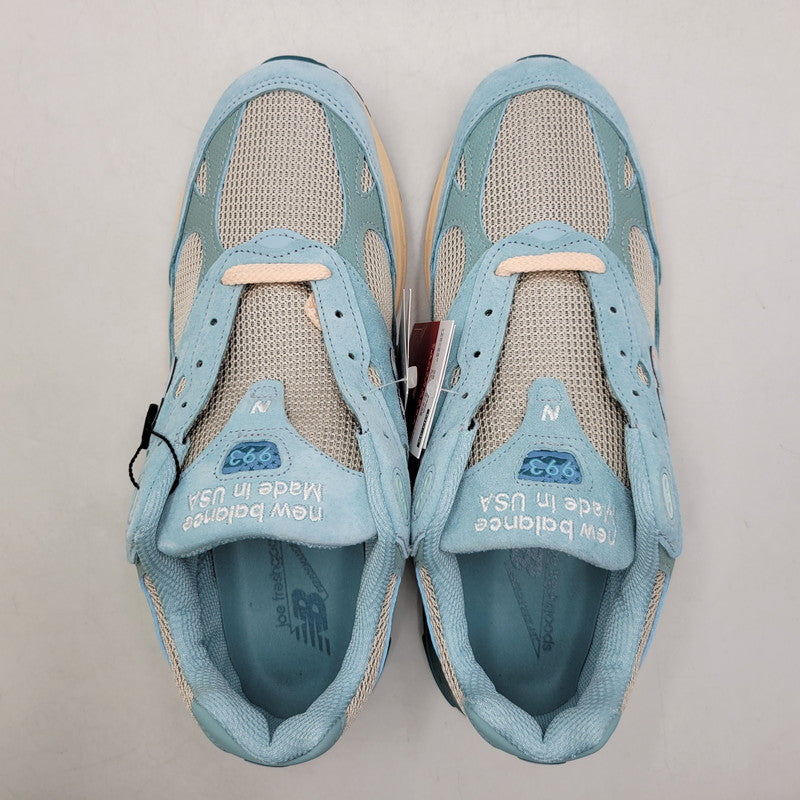 【中古美品】【メンズ】 NEW BALANCE ニューバランス × JOE FRESHGOODS ジョー フレッシュグッズ MR993JF1 PERFORMANCE ART パフォーマンス アート スニーカー 靴 162-260508-kh-08-izu サイズ：29 カラー：ライトブルー系 万代Net店