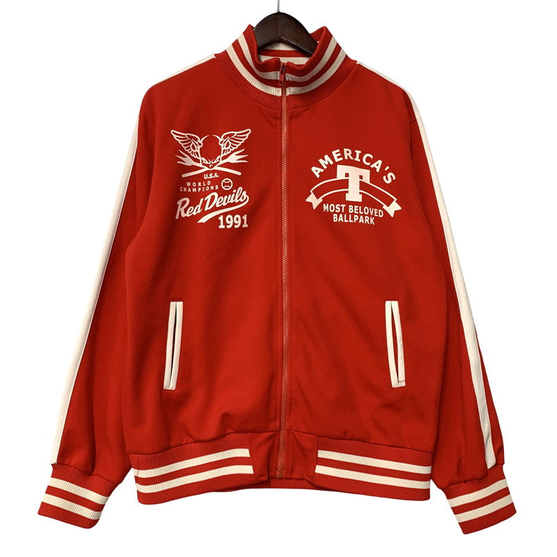 【中古品】【メンズ】 TED COMPANY テッドカンパニー TED MAN DEVIL'S LEAGUE TRACK　JACKET テッドマン　デビルズ リーグ トラックジャケット アウター 145-260518-ya-03-izu サイズ：L カラー：RED 万代Net店