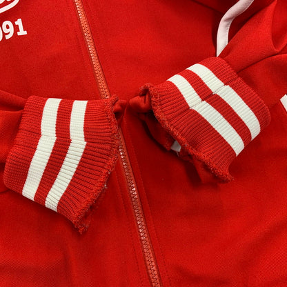 【中古品】【メンズ】 TED COMPANY テッドカンパニー TED MAN DEVIL'S LEAGUE TRACK　JACKET テッドマン　デビルズ リーグ トラックジャケット アウター 145-260518-ya-03-izu サイズ：L カラー：RED 万代Net店