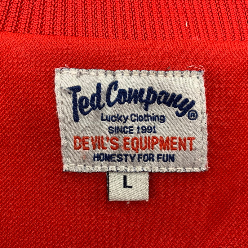 【中古品】【メンズ】 TED COMPANY テッドカンパニー TED MAN DEVIL'S LEAGUE TRACK　JACKET テッドマン　デビルズ リーグ トラックジャケット アウター 145-260518-ya-03-izu サイズ：L カラー：RED 万代Net店