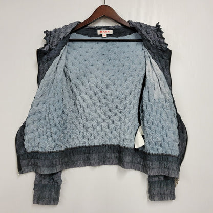 【中古品】【メンズ】 MASU エムエーエスユー SPIKY ZIP HOODIE FADED MPFW-BL0724 ジップパーカー フーディ 141-260509-as-12-izu サイズ：46 カラー：グレー系 万代Net店