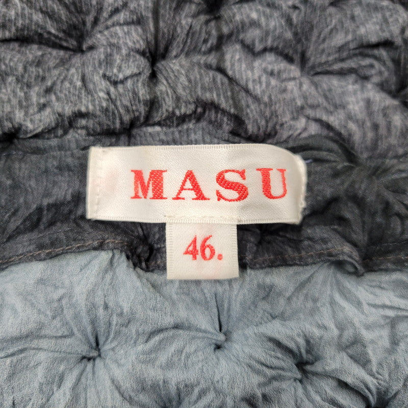 【中古品】【メンズ】 MASU エムエーエスユー SPIKY ZIP HOODIE FADED MPFW-BL0724 ジップパーカー フーディ 141-260509-as-12-izu サイズ：46 カラー：グレー系 万代Net店