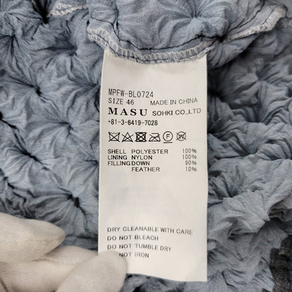 【中古品】【メンズ】 MASU エムエーエスユー SPIKY ZIP HOODIE FADED MPFW-BL0724 ジップパーカー フーディ 141-260509-as-12-izu サイズ：46 カラー：グレー系 万代Net店