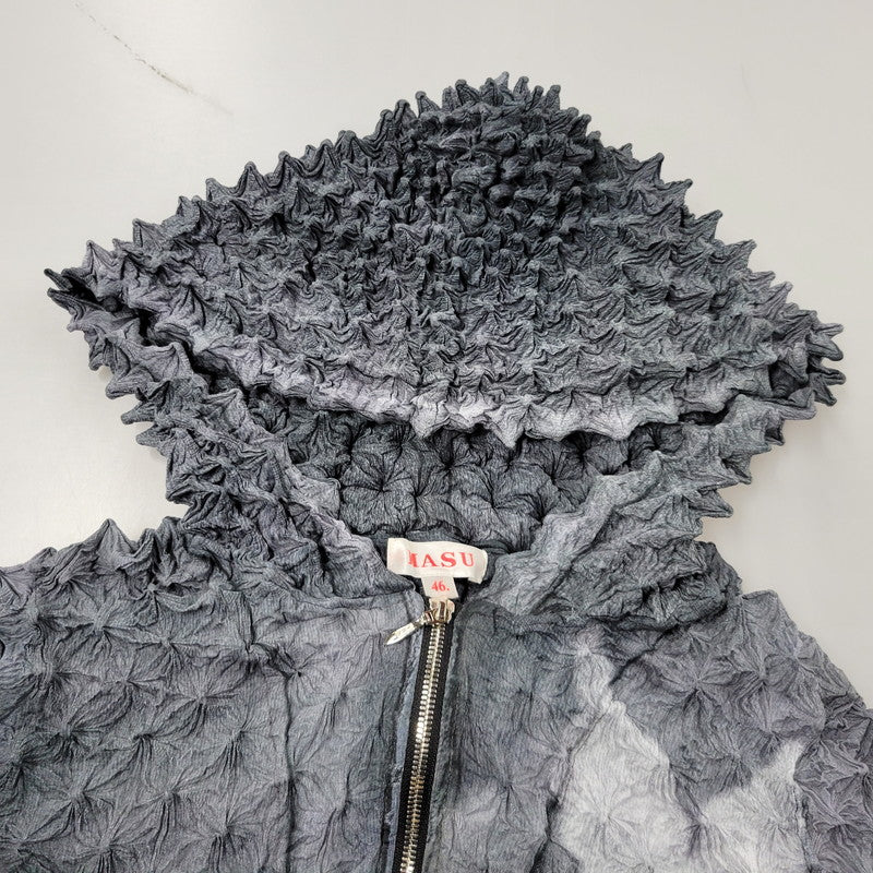 【中古品】【メンズ】 MASU エムエーエスユー SPIKY ZIP HOODIE FADED MPFW-BL0724 ジップパーカー フーディ 141-260509-as-12-izu サイズ：46 カラー：グレー系 万代Net店