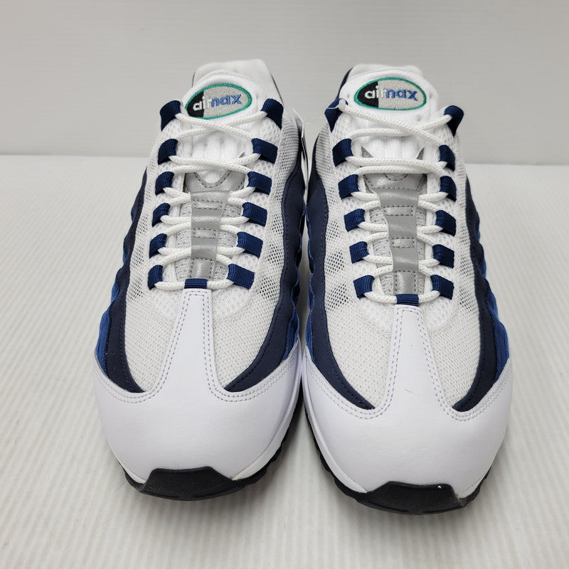 【中古美品】【メンズ】 NIKE ナイキ AIR MAX 95 BIG BUBBLE IH7855-100 エア マックス 95 ビッグバブル スニーカー 靴 160-260509-as-21-izu サイズ：28cm カラー：WHITE/EMERALD GREEN-LAKE BLUE 万代Net店
