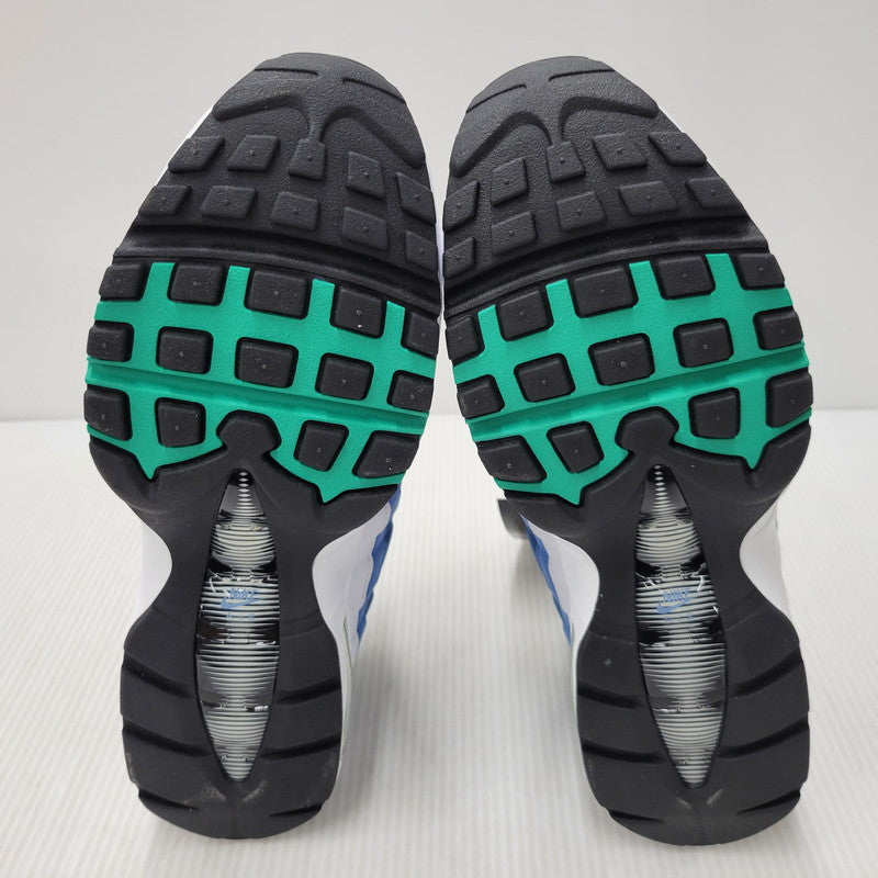 【中古美品】【メンズ】 NIKE ナイキ AIR MAX 95 BIG BUBBLE IH7855-100 エア マックス 95 ビッグバブル スニーカー 靴 160-260509-as-21-izu サイズ：28cm カラー：WHITE/EMERALD GREEN-LAKE BLUE 万代Net店