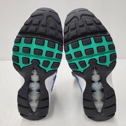 【中古美品】【メンズ】 NIKE ナイキ AIR MAX 95 BIG BUBBLE IH7855-100 エア マックス 95 ビッグバブル スニーカー 靴 160-260509-as-21-izu サイズ：28cm カラー：WHITE/EMERALD GREEN-LAKE BLUE 万代Net店