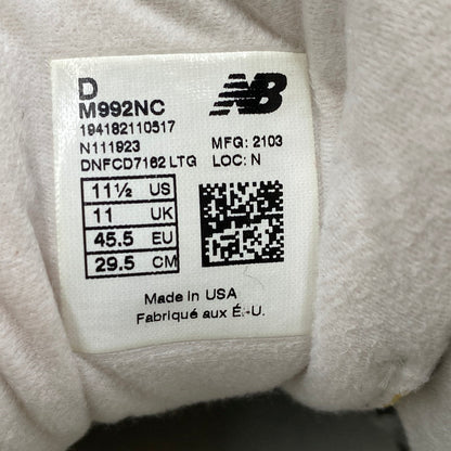 【中古品】【メンズ】 NEW BALANCE ニューバランス M992NC スニーカー シューズ 靴 162-260511-as-13-izu サイズ：29.5cm カラー：マルチカラー 万代Net店