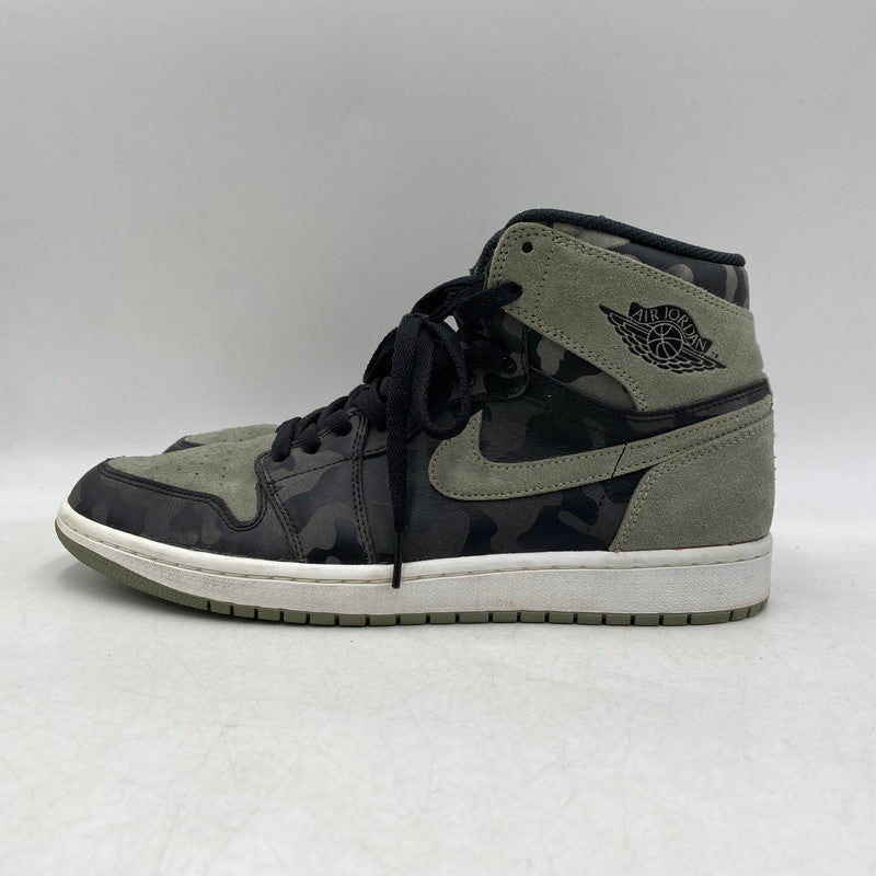 【中古品】【メンズ】 NIKE ナイキ AIR JORDAN 1 RETRO HIGH PREM AA3993-034 エアジョーダン1 レトロ ハイ プレミアム スニーカー シューズ 靴 160-260511-as-15-izu サイズ：28cm カラー：BLACK/BLACK-DARK STUCCO-WHITE 万代Net店