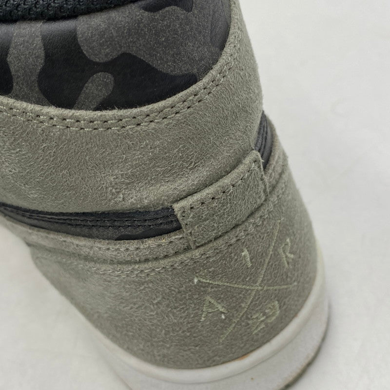 【中古品】【メンズ】 NIKE ナイキ AIR JORDAN 1 RETRO HIGH PREM AA3993-034 エアジョーダン1 レトロ ハイ プレミアム スニーカー シューズ 靴 160-260511-as-15-izu サイズ：28cm カラー：BLACK/BLACK-DARK STUCCO-WHITE 万代Net店