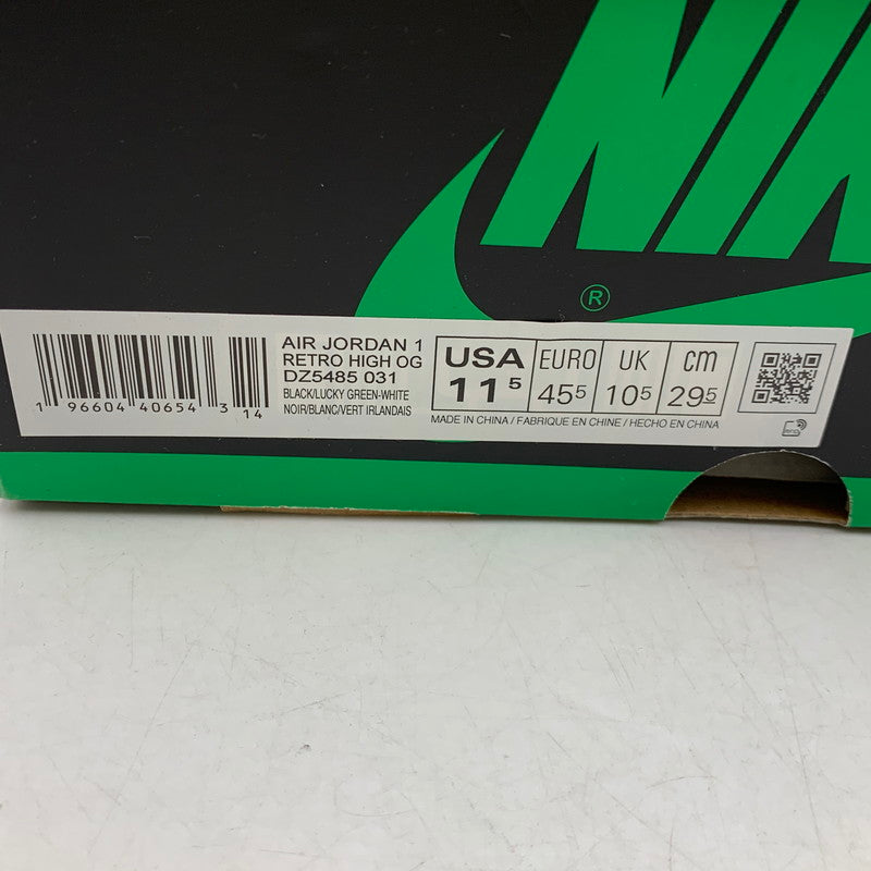【中古美品】【メンズ】 NIKE ナイキ DZ5485-031 AIR JORDAN エアジョーダン 1 RETRO HIGH OG レトロ ハイ オージー スニーカー シューズ 靴 160-260510-ya-09-izu サイズ：29.5cm カラー：Black / Lucky Green / White 万代Net店