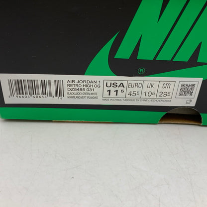 【中古美品】【メンズ】 NIKE ナイキ DZ5485-031 AIR JORDAN エアジョーダン 1 RETRO HIGH OG レトロ ハイ オージー スニーカー シューズ 靴 160-260510-ya-09-izu サイズ：29.5cm カラー：Black / Lucky Green / White 万代Net店