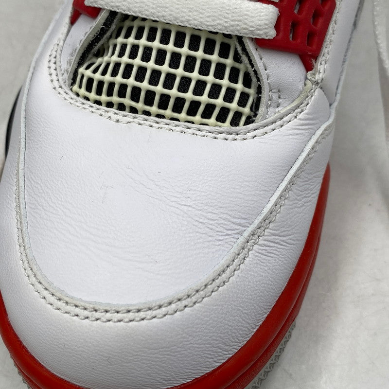 【中古品】【メンズ】 NIKE ナイキ AIR JORDAN 4 RETRO DC7770-160 エア ジョーダン 4 レトロ スニーカー シューズ 靴 160-260511-as-25-izu サイズ：28.5cm カラー：WHITE/FIRE RED-BLACK-TECH GREY 万代Net店