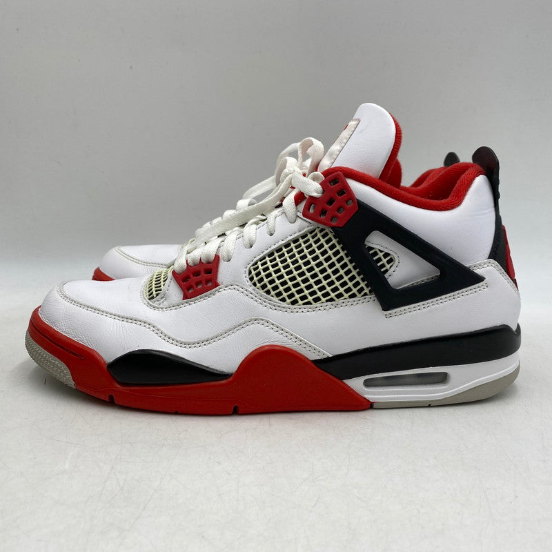 【中古品】【メンズ】 NIKE ナイキ AIR JORDAN 4 RETRO DC7770-160 エア ジョーダン 4 レトロ スニーカー シューズ 靴 160-260511-as-25-izu サイズ：28.5cm カラー：WHITE/FIRE RED-BLACK-TECH GREY 万代Net店