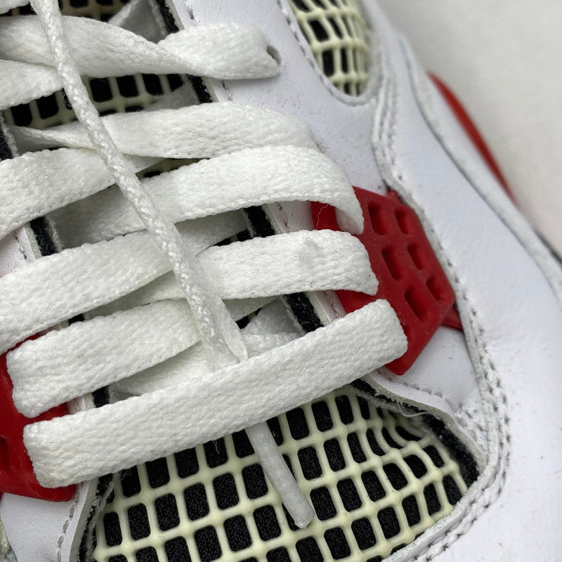 【中古品】【メンズ】 NIKE ナイキ AIR JORDAN 4 RETRO DC7770-160 エア ジョーダン 4 レトロ スニーカー シューズ 靴 160-260511-as-25-izu サイズ：28.5cm カラー：WHITE/FIRE RED-BLACK-TECH GREY 万代Net店