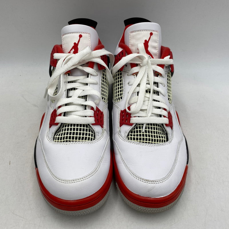 【中古品】【メンズ】 NIKE ナイキ AIR JORDAN 4 RETRO DC7770-160 エア ジョーダン 4 レトロ スニーカー シューズ 靴 160-260511-as-25-izu サイズ：28.5cm カラー：WHITE/FIRE RED-BLACK-TECH GREY 万代Net店
